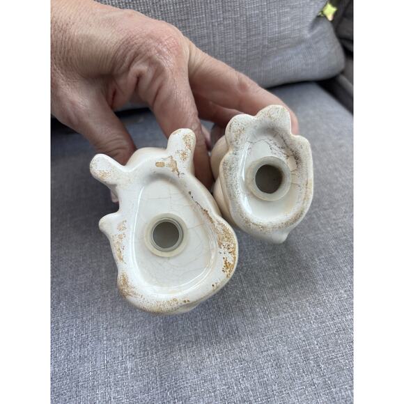 Vintage MCM ceramic puppy dog Salt And Pepper Shakers - Picture 8 of 10